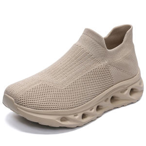 4E Breathable Wide Toe Men Sneakers Slip on casual shoes swollen feet comfortable shoes For The Elderly Walking Shoes Size 38-45