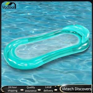 【Vodool】 PVC Inflatable Hammock Bed Foldable Water Recliner Mats Leak Proof Nozzle Waterproof Wear Resistant Swimming Pool Accessories