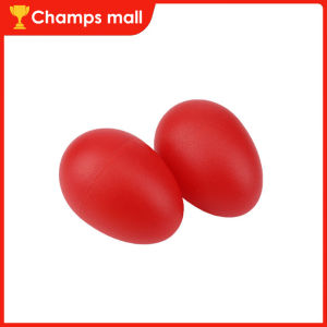 2Pcs Percussion Musical Egg Plastic Egg Maracas Shakers Performance Props For Children