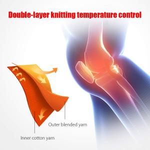 Knee Heating Pad Tourmaline Acupressure Selfheating Knee Sleeve for Discomfort Arthritis Bone Hyperplasia Leg Muscle Discomfort (Black)