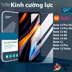 Kính Cường Lực Gor Redmi Note 14 5G/ Note 13 Pro 5G/ Redmi Note 13 5G Trong Suốt  9H/ 2.5D không bám vân tay - Hãng Gor
