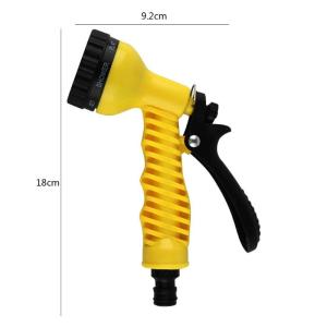Portable Water Hose Nozzle Multi-Function Hand-Held Garden Spray Nozzle Household High Pressure Adjustable Water Flowers Trees