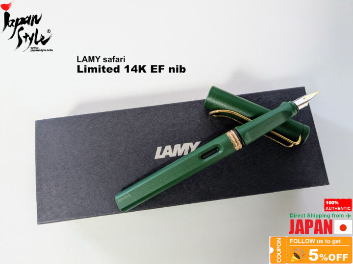 [100% original] Super Rare! 14K LAMY safari Field Green Limited Fountain  Pen EF nib ships from Japan Lazada PH