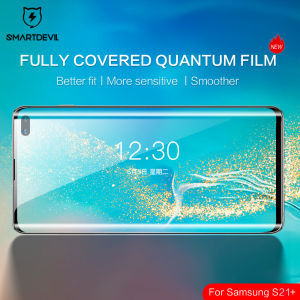 SmartDevil Soft Screen Protector Quantum Film For Samsung S23 Ultra S24 Ultra Samsung S23 Plus Samsung S23 Samsung S22 Ultra S23 FE S22 Plus S22 + S21 Ultra S21 Plus S21+ Anti-Explosion Full Glue Soft Film Clear