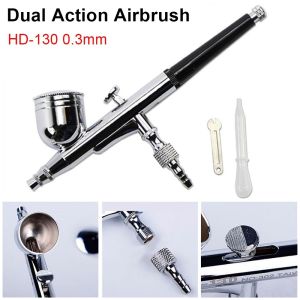 ANANAA Mô hình trọng lực không khí không khí Bình phun sơn Hành động kép 03mm Máy phun sơn mini 2 nhịp Bình phun xăng Dành cho vẽ body painting vẽ mô hình dụng cụ làm móng