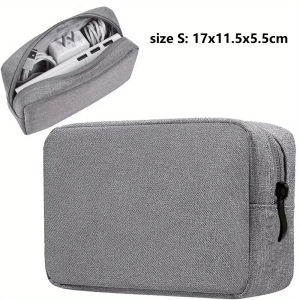 [พร้อมส่งในไทย] กระเป๋าจัดเก็บอุปกรณ์ดิจิทัล กันน้ํา ผ้าออกซ์ฟอร์ด สําหรับจัดเก็บสายหูฟัง USB