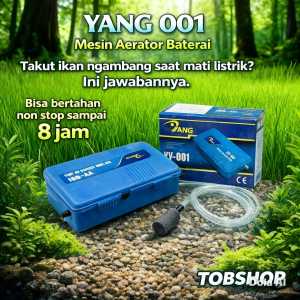 YANG YY 001 - Mesin Aerator BATERAI 1 Lubang Gelembung Udara YY001