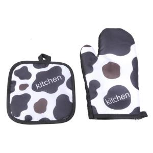 Cooking Baking Gloves Oven Mitts Microwave Oven Gloves Home Kitchen Tool Potholder Pad for Cooking Baking Grilling