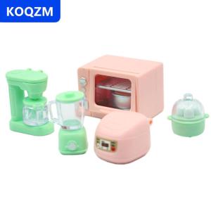 [COD] KOQZM 1 Bộ 1:12 Dollhouse thu nhỏ Nồi cơm điện lò vi sóng Máy ép trái cây hấp trứng Nguồn cung cấp nhà bếp mô hình trang trí nội thất đồ chơi nhà búp bê phụ kiện