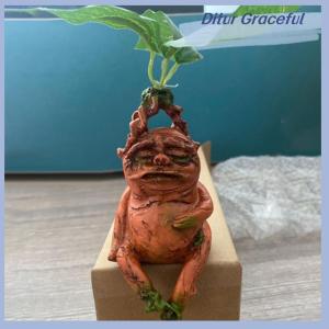 Ditur Mandrake Grass Resin Statue Landscape Ornament Art Figurine Crafts for Garden