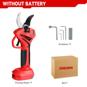 ONEVAN 55mm Electric Pruning Shear Brushless Cordless Pruner Scissors Fruit Tree Bonsai Garden Cutter For Makita 18V Battery