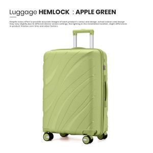 ⚡️LIKE BUG⚡️Hemlock ABS material suitcase new pattern wave design travel luggage bag