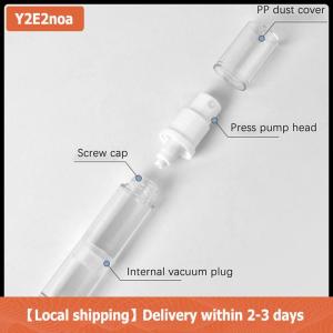 【Local shipping】 5 10 15ml Vacuum Bottle Press Liquid Foundation Lotion Eye Cream Empty Refillable Bottle Cosmetic Container Portable Makeup Tool