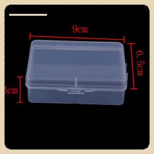 [COD] Hộp lưu trữ bằng nhựa trong suốt 9cm x 6.5cm x 3cm rõ ràng vuông đa năng