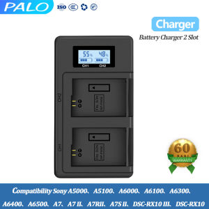 PALO Baterai Kamera NP-FW50 + Battery Charger untuk Sony a6500 a6300 a6000 a5000