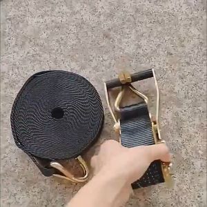 10T Buckle Polyester Tie-Down Belt Cargo Straps Car Motorcycle Metal Buckle Rope Strong Ratchet