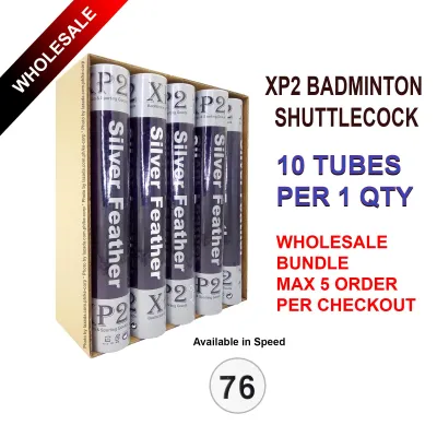 Xp2 Shuttlecock 10 Tubes - Wholesale - Red Silver Titanium