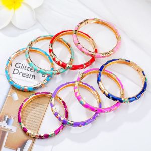 GENENIC Hand Bracelet Chinese Cloisonne Bracelet Enamel Double Bangle Peony Filigree Flower Bangle Hawaiian Traditional Womens Hand Bracelet Gifts for Women Girl