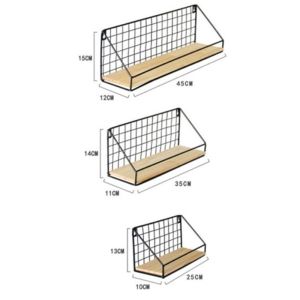 Grid Wall Shelf Mounted Hanging Shelf Storage Holder Home Room Decor Wall Art Shelve Minimalist Deko Bilik Hiasan Bilik Tidur