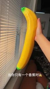 Cute Soft Squeeze 45cm Giant Jumbo Banana Stretch Squishy Toy Slow Rebound Hand Pinch Sensory Anti Stress Relief Fidget Toys | Mainan Picit Melegakan Tekanan Comel Kanak Kanak Fidget Squishy Toys