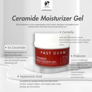 Fast Derm Ceramide Moisturizer Gel 30gr - Moisturizer Fastderm - Melembabkan Kulit - Virgo Shoop