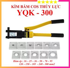 Kìm bấm cốt thủy lực YQK300 - Kìm Bấm Đầu Cos Điện Thủy Lực YQK300 - Hàng xuất khẩu cao cấp - Bảo hành 6 tháng