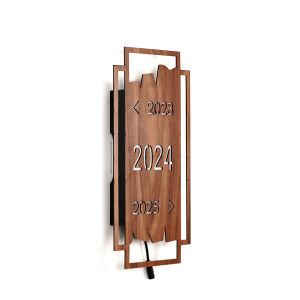 Nomor Rumah Akrilik Slim Box Nyala Combine Frame Wooden