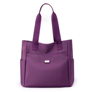 GStar Multi-Pocket Large Nylon Tote Bag Lightweight Women Mom Travel Shoulder Bag Waterproof Durable Handbag Daily Shopping Office Work Commuter Bag