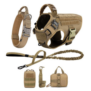 Large Dog Harness And Leash Set Pet German Shepherd Malinois Training Walking Vest Dog Harness And Collar For Medium Large Dogs2026