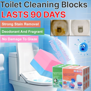 【1 Block Lasts 90 Days】Big Rubiks Cube Blue Bubble Toilet Cleaner Powerful Disintegration Of Stubborn Dirt Toilet Fragrance Cleaner