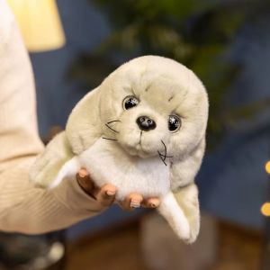 SKJK Stuffed Animals Seals Plush Toy Big Eyes Sea World Sea Lion Plush Lovely Soft Cute Stuffed Seals  Decor