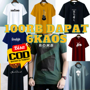 Paket 12 Kaos Distro Motif pria wanita termurah