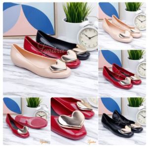 Terlaris Sepatu Cantik Serenity Flat Jelly Shoes Import LDR924 Real Pict/Import/Premium Quality