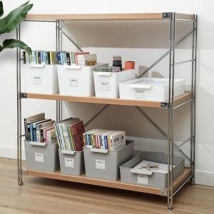Large Capacity Storage Box Closet Classification Storage Arc Edge Basket Finishing Dustproof Box