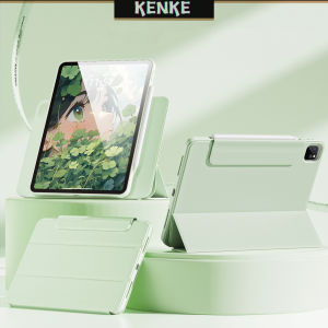 KENKE ipad case Removable acrylic transparent case for ipad pro 12.9 inch(2020/2021/2022)pro 11 case ipad 9th gen 8th 7th case ipad air 5th gen Air 4 case Can be used as a single shell with 360-degree rotating support
