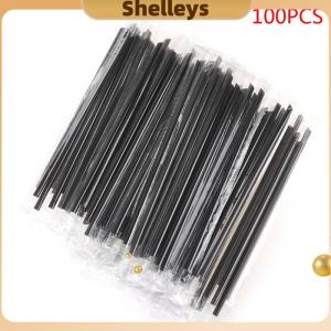 [Shelleys] 100PC rõ ràng cá nhân bọc uống PP ống hút uống ống hút Nguồn cung cấp bên