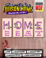 Hiasan Dinding HOME Set 4pcs / WallDecor Aesthetic / Pajangan Aesthetic Paket 4in1 Hiasan Dinding Home / Dekorasi Rumah / Dekorasi Dinding / Hiasan Kamar / Poster Kayu / Wall Decor / Hiasan Pintu / Hiasan Minimalis / Hiasan Unik / Bingkai / Hiasan Ruangan. 