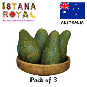 NUTRITIOUS HAAS AVOCADOS IMPORTED FROM AUSTRALIA - PACK OF 3 - ISTANA ROYAL FRUITS