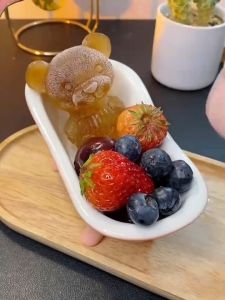 DenDen 3C Ice Cube Bear Mold Silicone Homemade Creative Drinks Decoration Party Cafe Milk Coffee Cute Animal Shape Acuan Silikon Ais Ketul Beruang 小熊冰块模具硅胶