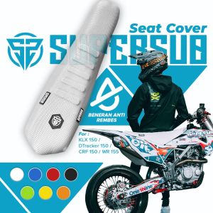 Supersub Sarung Kulit Jok Putih Untuk Crf Klx Wr Dtracker Ktm Viarcross Antirembes