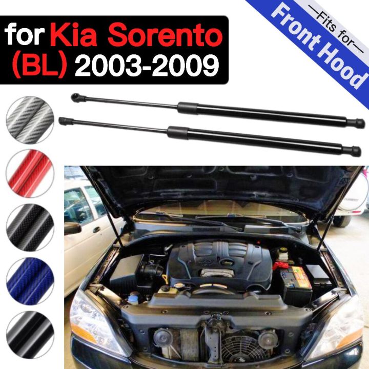 2x Front Hood Lift Supports – For Kia Sorento SUV 2003-2009 – 290N – 22.24" Extended