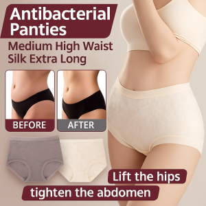 Mulberry silk antibacterial panties for women