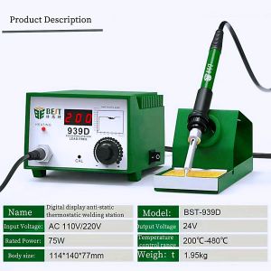 BEST 936A soldering iron thermostatic soldering station digital display adjustable temperature home repair soldering tool set soldering machine factory direct quality assurance fast delivery