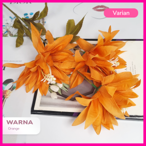 Bunga Krisan Dekorasi Tangkai Panjang 70cm/Bunga Anemone Artificial/Bunga Hias Dekor [NK-126]