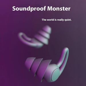 KS ที่อุดหูที่อุดหูซิลิโคนลดเสียงรบกวนที่อุดหูกันเสียงเฉียบสำหรับการประชุมเชิงปฏิบัติการการนอนหลับป้องกันการนอนกรนนุ่มกันน้ำ