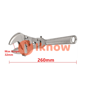 I know Multi functional adjustable wrench folding rocker ratchet wrench quick machine repair tool for water electricity bathroom and air conditioning installation