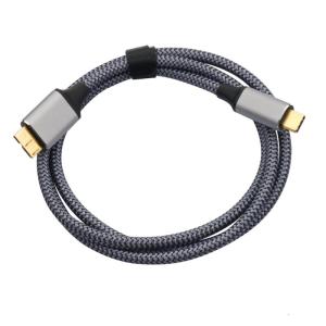 5Gbps Hard Drive Cable Type C Male to MicroB Data Sync and Charging Cable for External Hard Drive