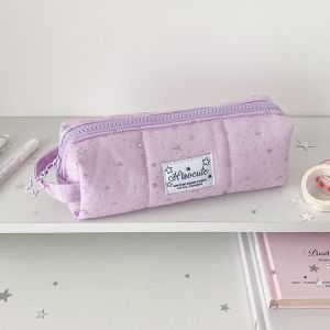 INVADER Large Capacity Pencil Case Portable Star Pen Bag Cute Desktop Storage Pencil Pouch Students Gift