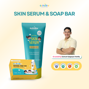 ( Glowby) Perfect Glowing 2 Skin Serum dan Soap Bar