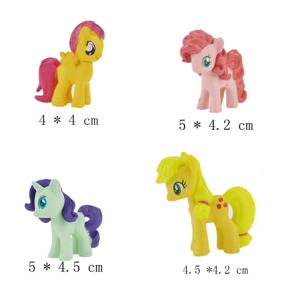 My Little Pony Set of 12 Pcs Cake Toppers PVC Action Mini Figures For Kids-  Girl Toys Pony Characters Figures | Lazada